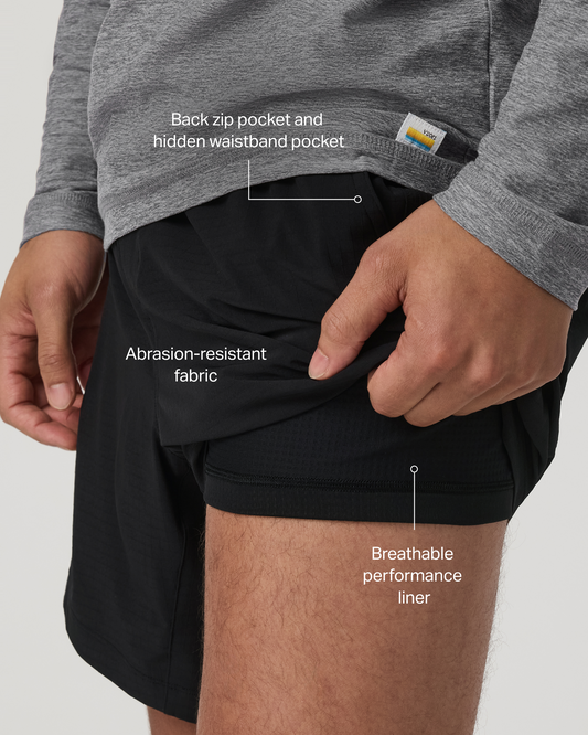 Vuori HardKore Short Lined 7" - US 4927