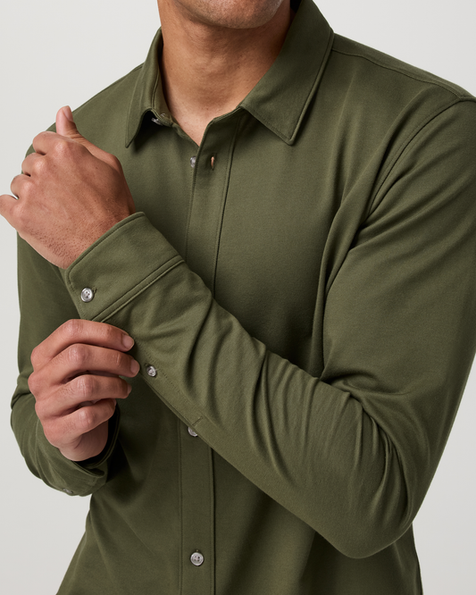 Long Sleeve Knit Oxford Button Down - Classic Fit - US 1523