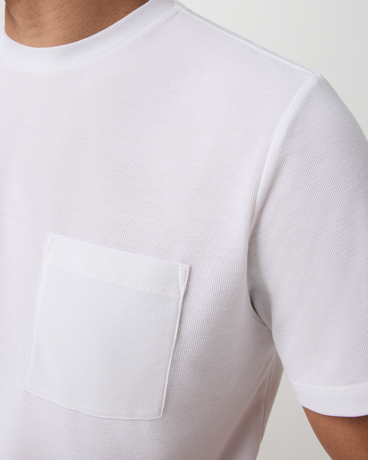 Short Sleeve Micro Waffle Tee - Relaxed Fit - US 3857