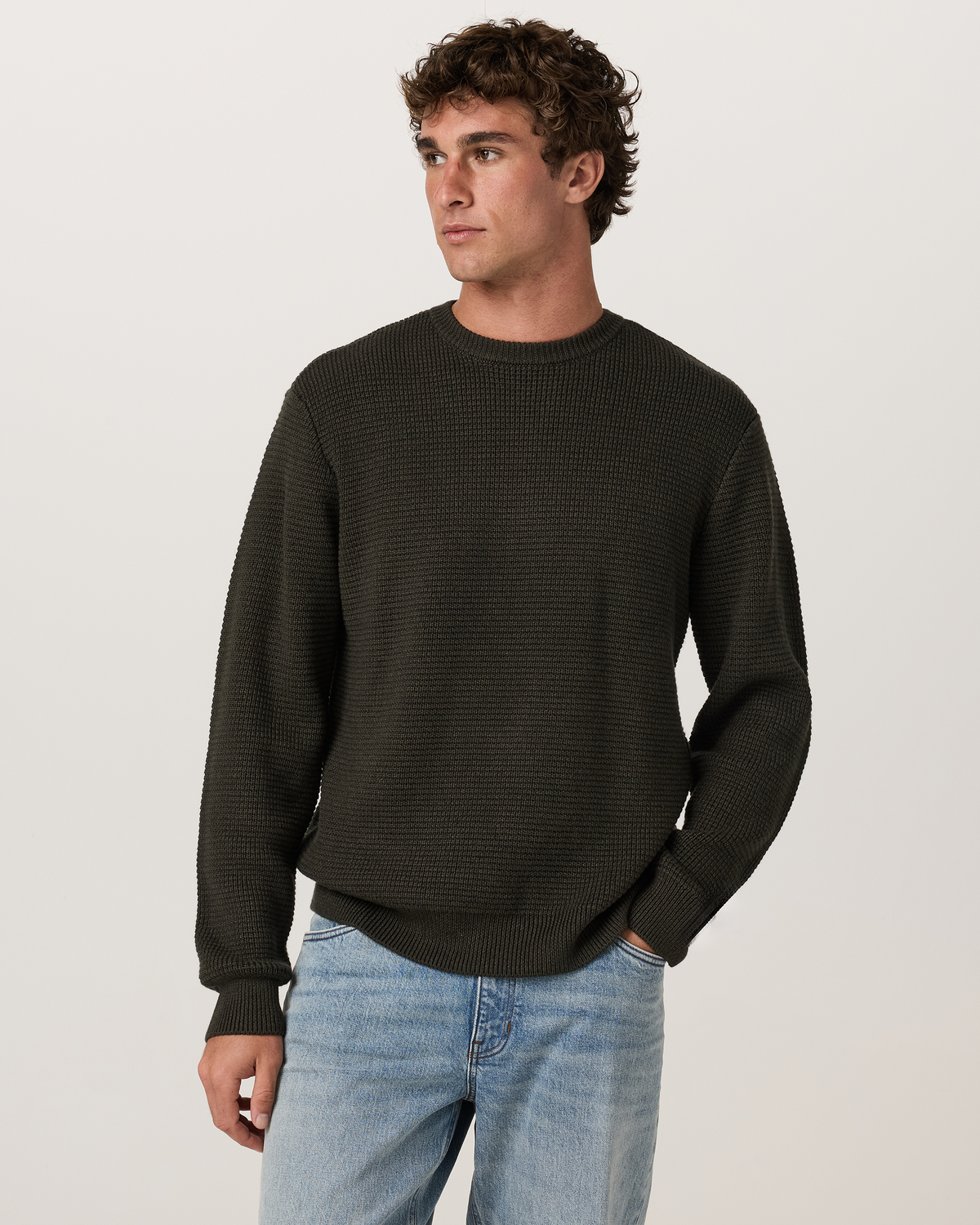 Denver Waffle Crew Sweater - US 3952