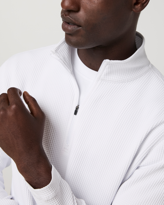 Lightweight Tech Waffle Quarter Zip - US 7825