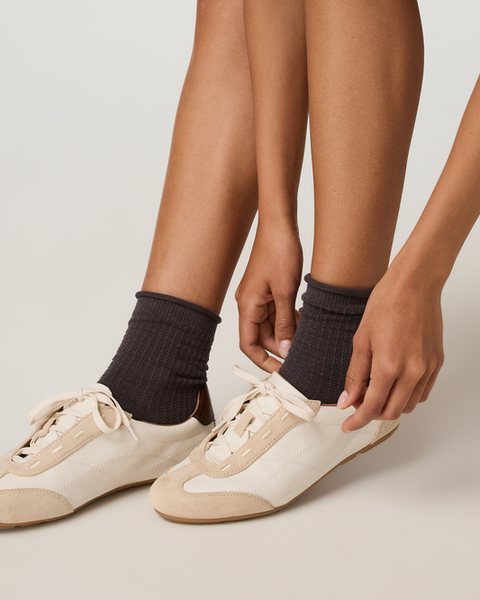 Quarter Crew Pointelle Sock - US 9390