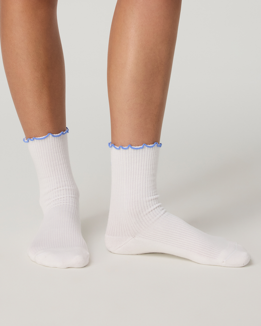 Half Crew Ruffle Sock - US 0614