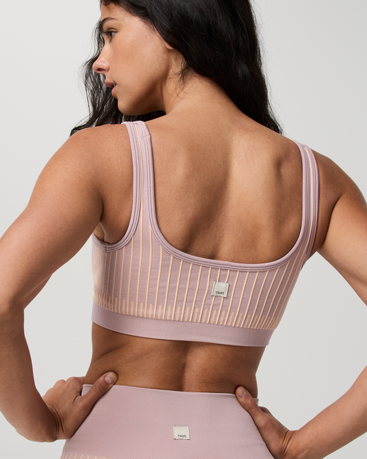 Bi-Color Seamless Longline Bra - US 3108