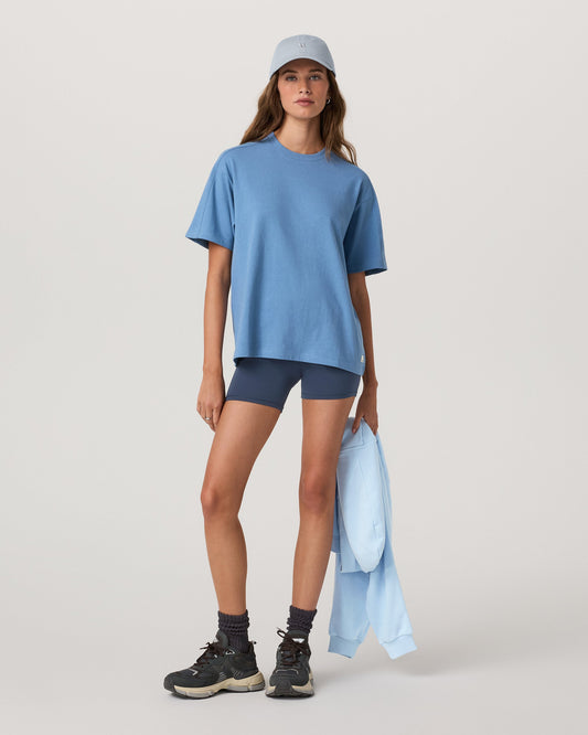 Short Sleeve Heavyweight Oversized Cotton Tee - US 4464