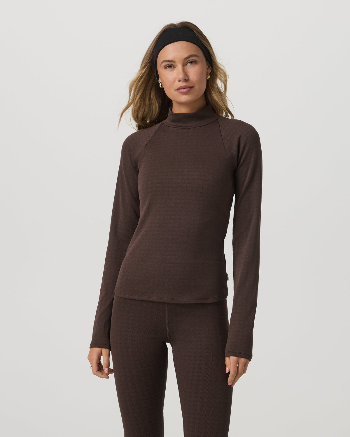 Long Sleeve Chilled Out Houndstooth Mock - US 3100