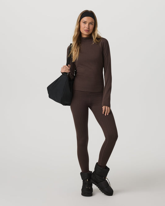 Long Sleeve Chilled Out Houndstooth Mock - US 3100