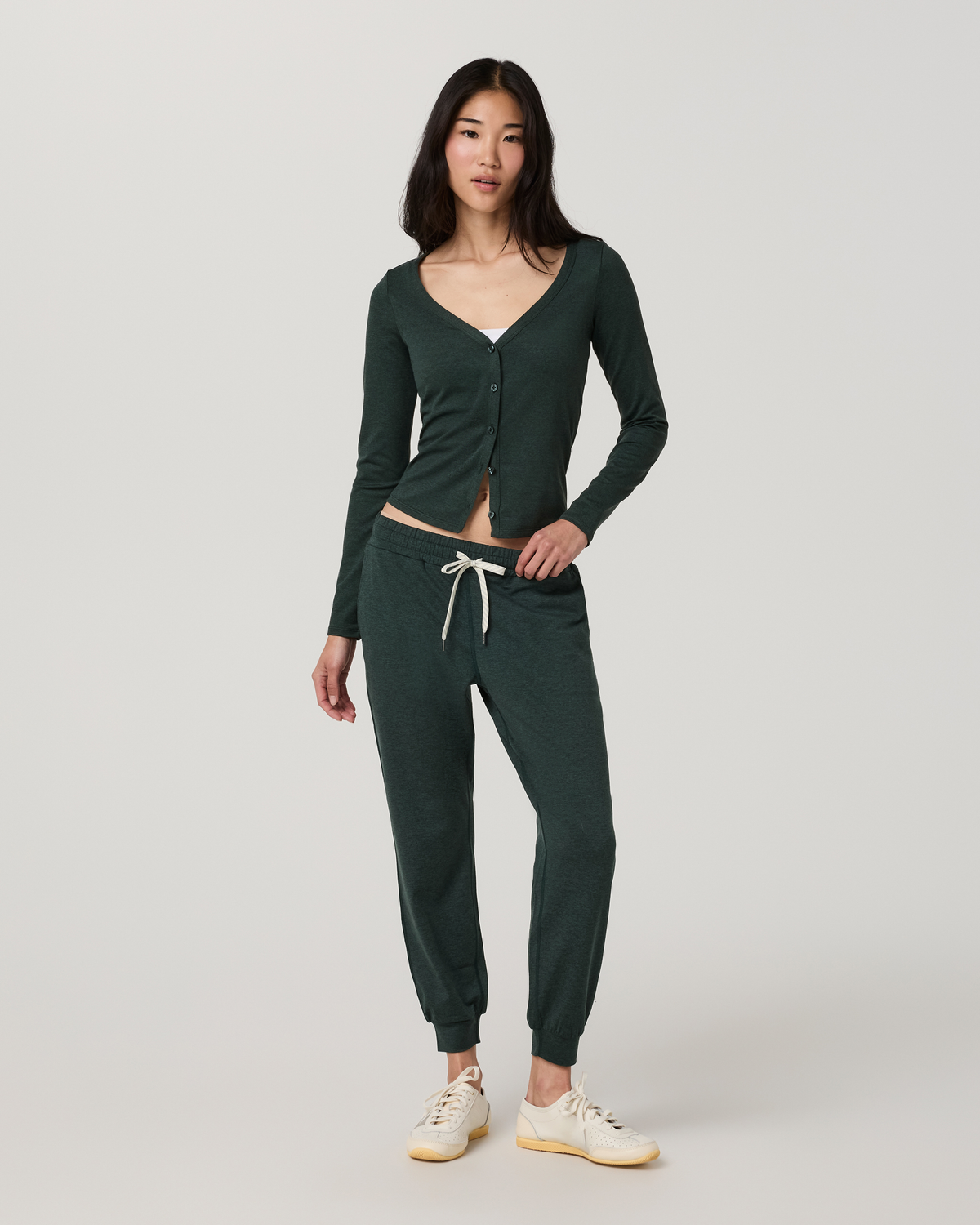 Long Sleeve Halo V-Neck Cardigan - US 5313