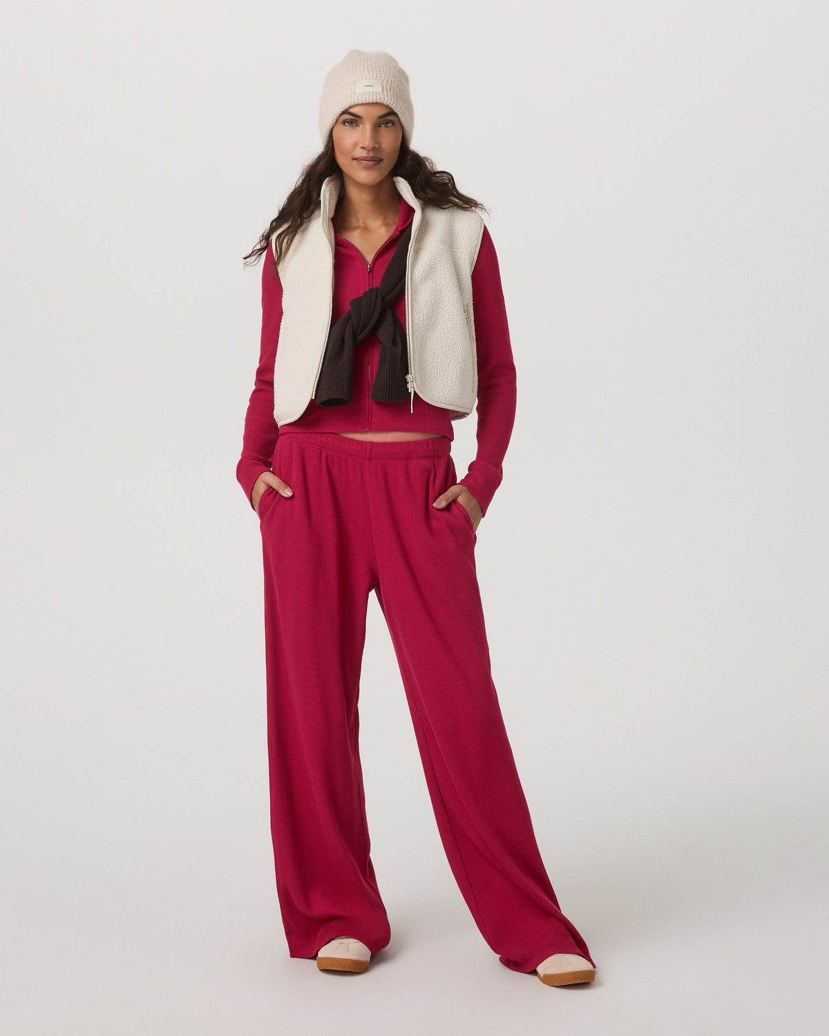 Waffle Wideleg Pant - US 8839