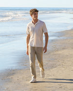 Short Sleeve Merino Wool Sweater Polo - US 8739