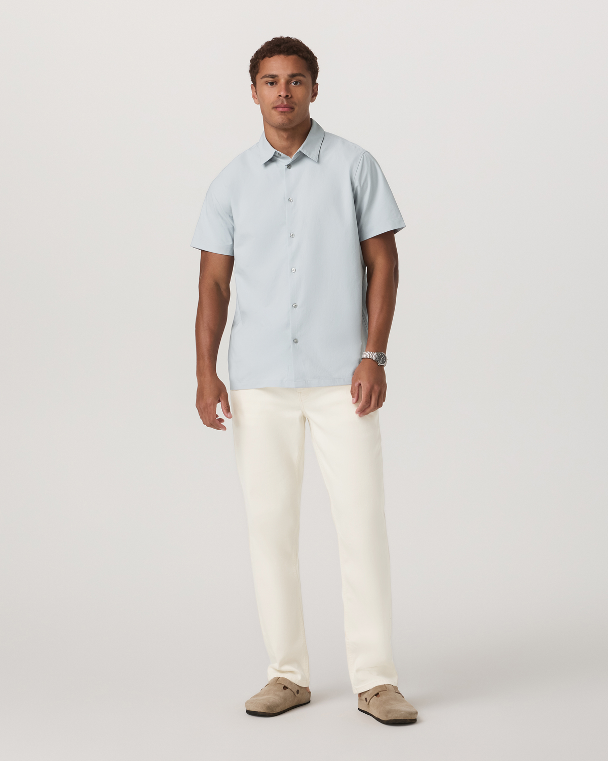 Short Sleeve Manhattan Button Down - US 8535