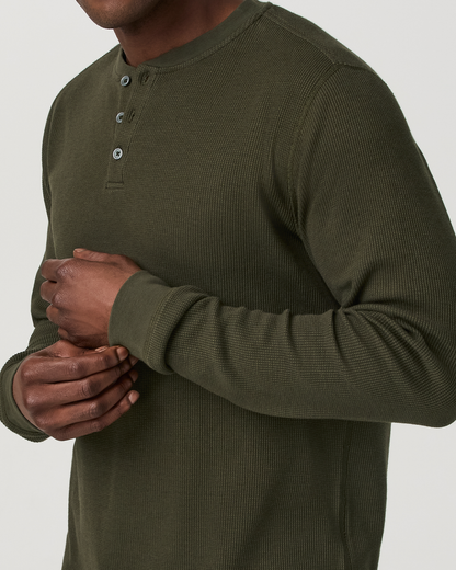 Waffle Henley - US 6396