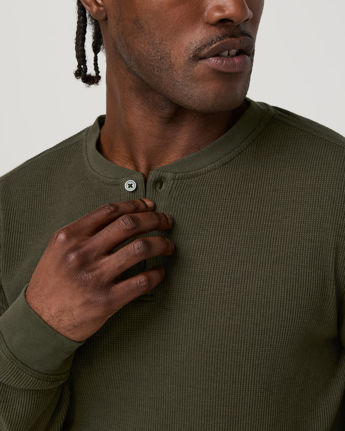 Waffle Henley - US 6396