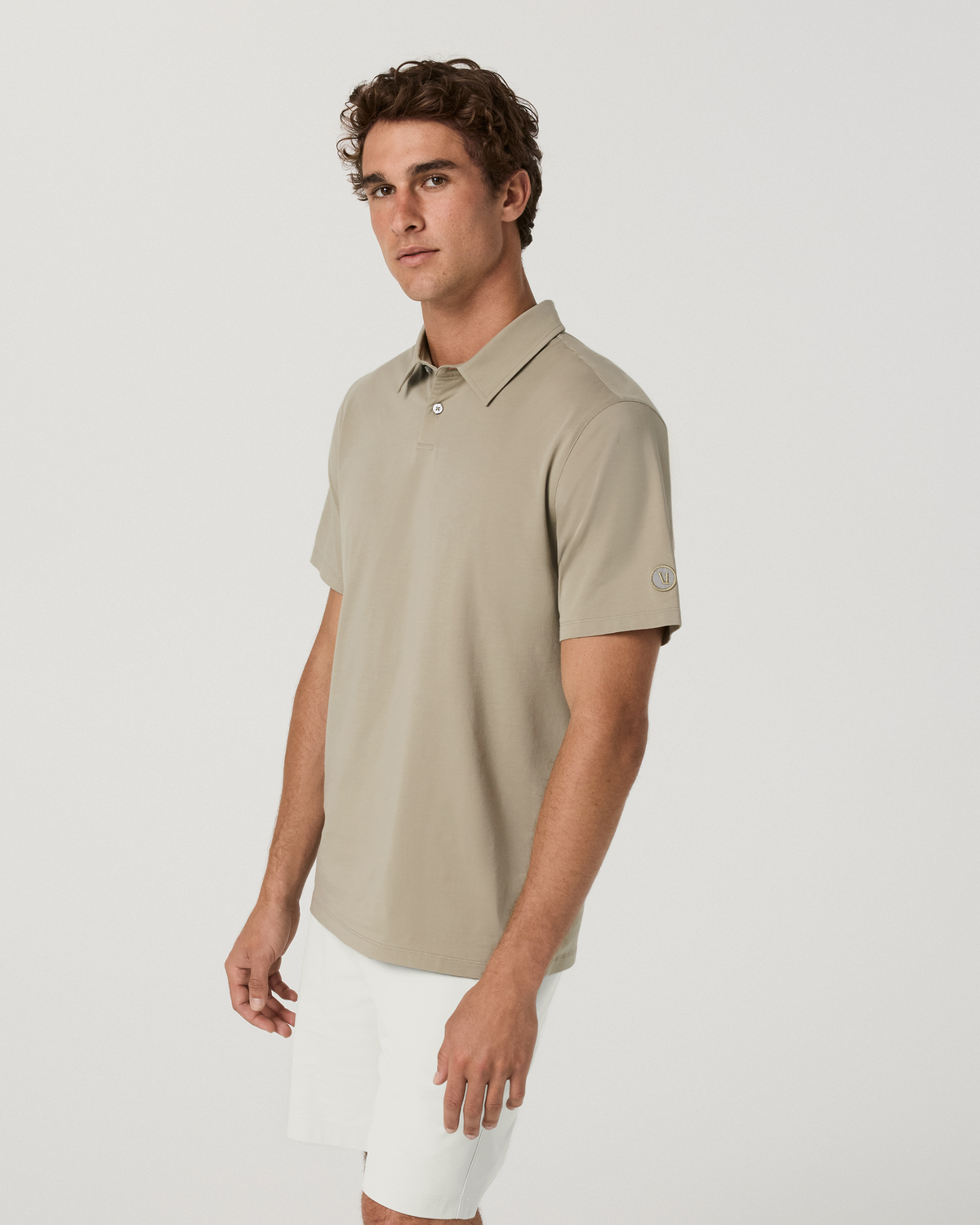 Short Sleeve Feather Polo - US 7284