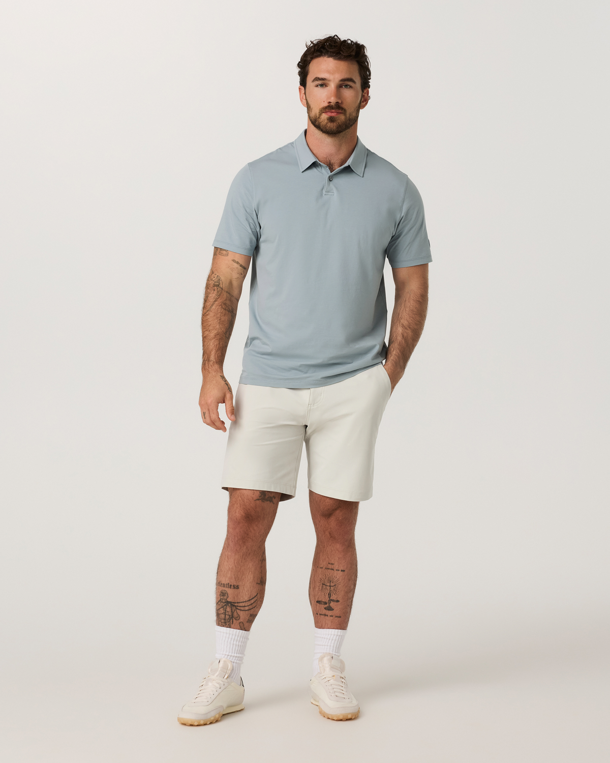 Short Sleeve Feather Polo - US 6012