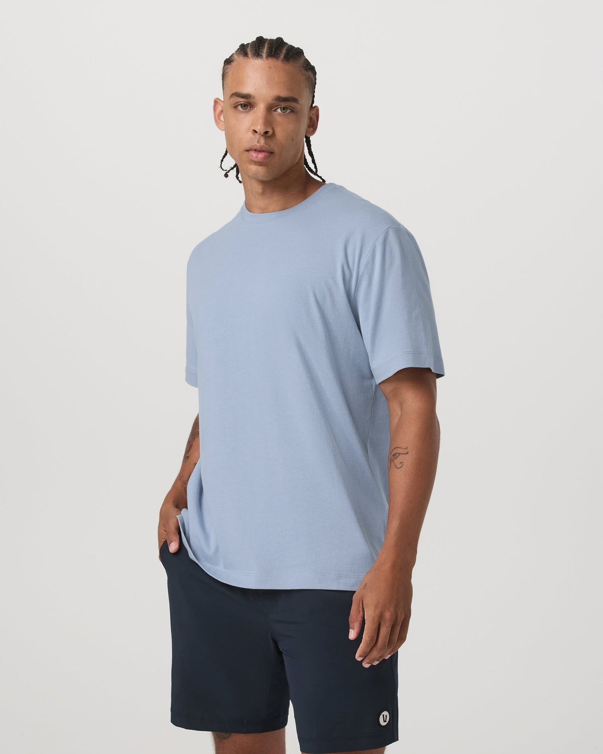 Short Sleeve Vuori Heavyweight Cotton Tee - Relaxed Fit - US 8995