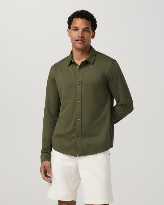 Long Sleeve Knit Oxford Button Down - Classic Fit - US 1523