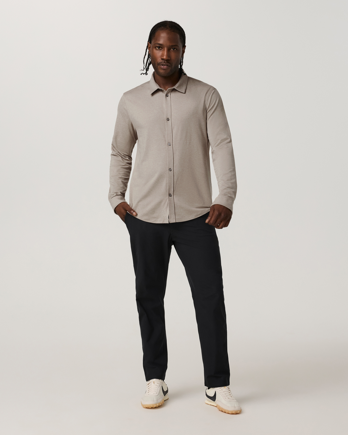 Long Sleeve Ponto Button Down - US 9901