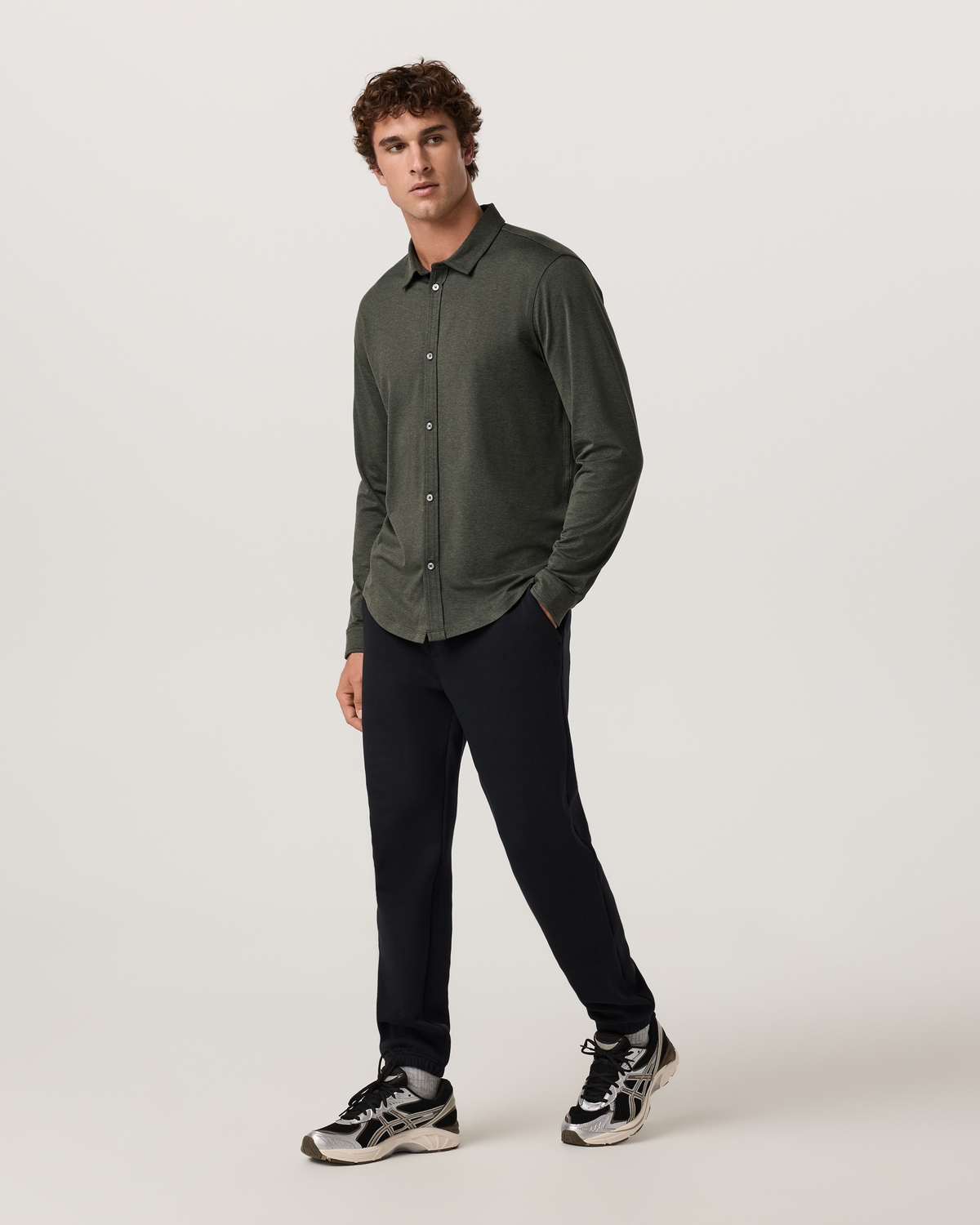 Long Sleeve Ponto Button Down - US 6014