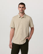 Short Sleeve Knit Oxford Button Down - Classic Fit - US 8563
