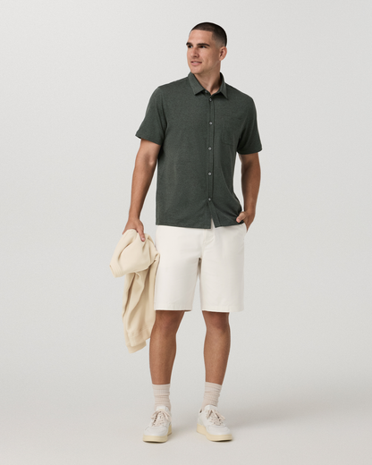 Short Sleeve Ponto Button Down Shirt - US 3535