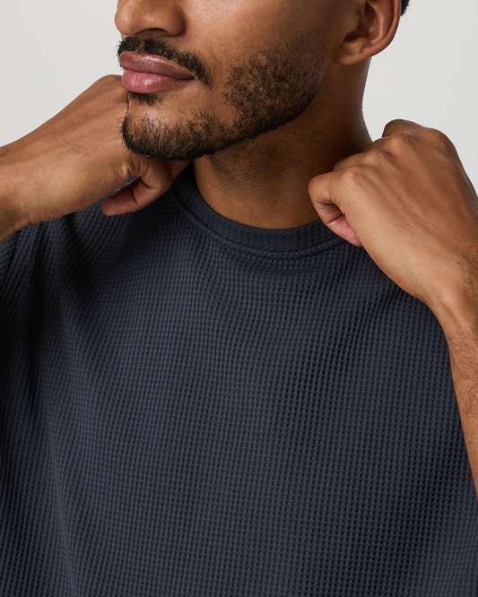 Short Sleeve Lightweight Tech Waffle Tee - Relaxed Fit - US 5294