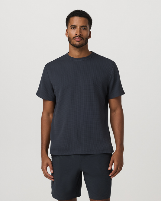 Short Sleeve Lightweight Tech Waffle Tee - Relaxed Fit - US 5294