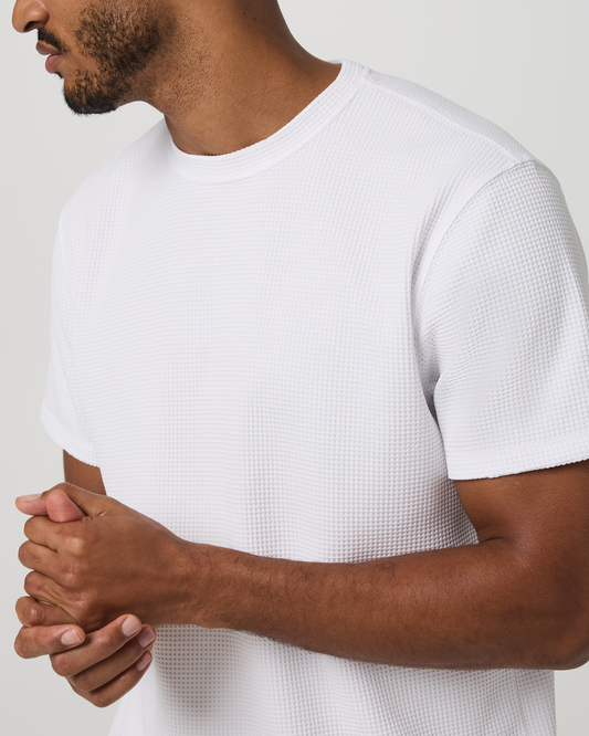 Short Sleeve Lightweight Tech Waffle Tee - Relaxed Fit - US 3986