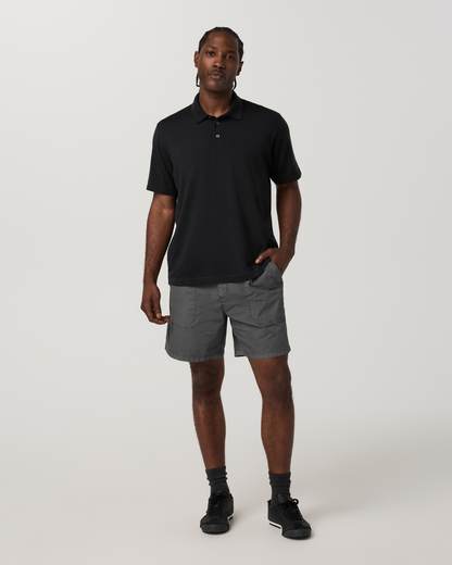Short Sleeve Merino Wool Sweater Polo - US 3791