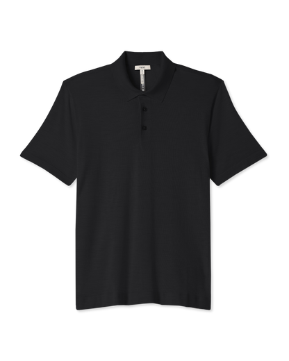 Short Sleeve Merino Wool Sweater Polo - US 3791
