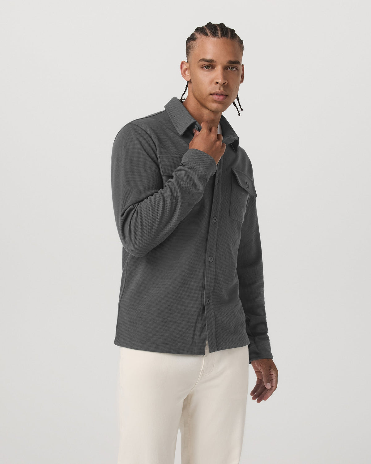 Waffle Shirt Jacket - US 9728