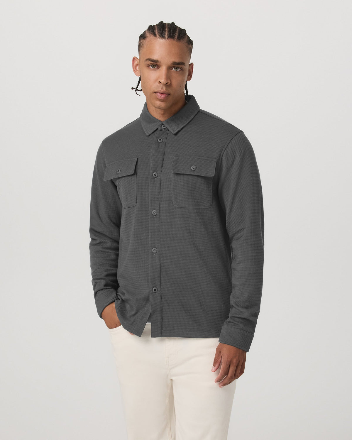 Waffle Shirt Jacket - US 9728