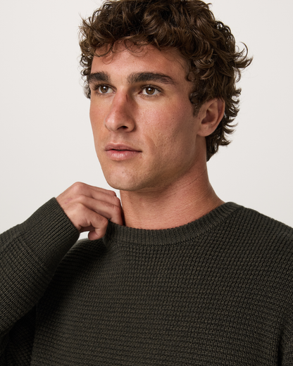 Denver Waffle Crew Sweater - US 3952
