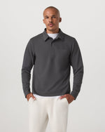 Long Sleeve Waffle Polo - US 3927
