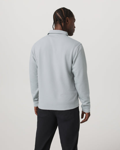 Long Sleeve Waffle Polo - US 7777