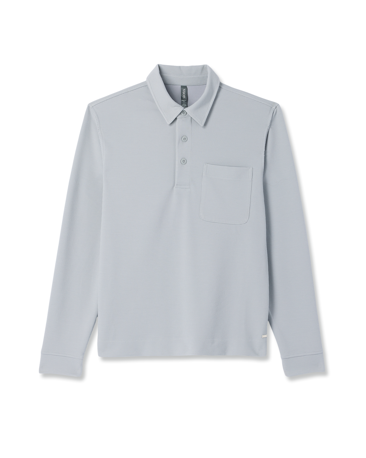 Long Sleeve Waffle Polo - US 7777
