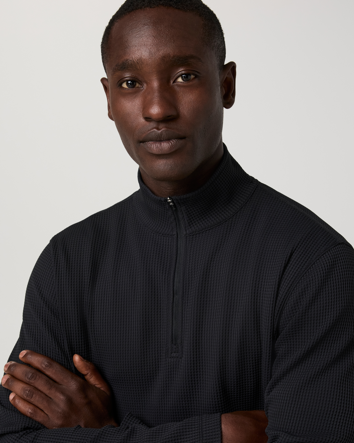 Lightweight Tech Waffle Quarter Zip - US 4272