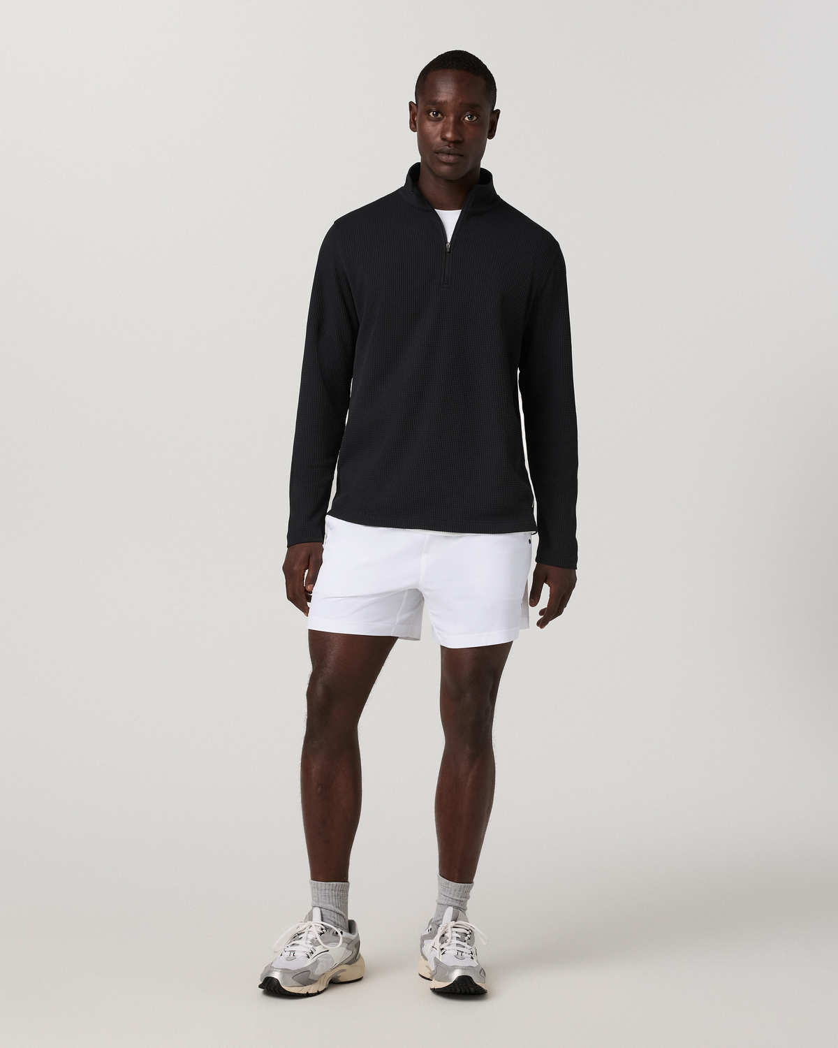 Lightweight Tech Waffle Quarter Zip - US 4272