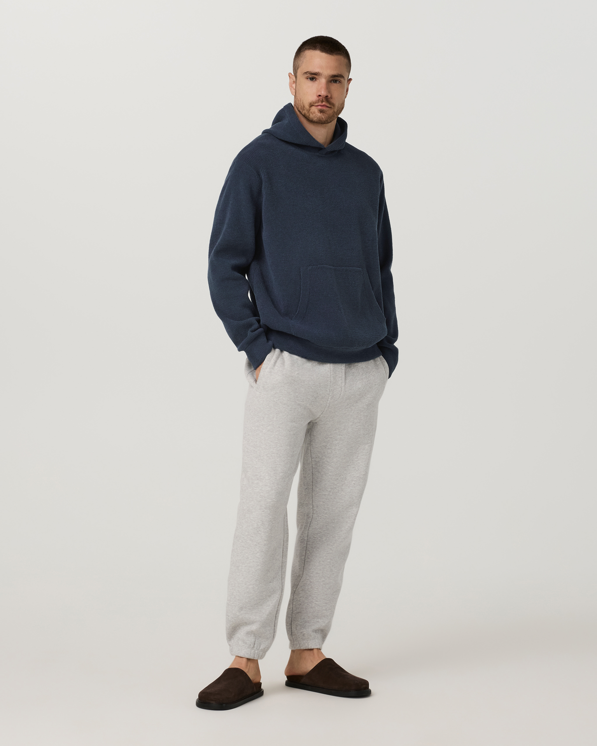 Midweight Rib Sweater Hoodie - US 8985