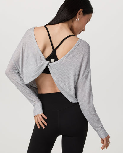 Long Sleeve Twist Top - US 2849