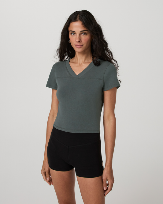 Short Sleeve Tuvalu Double V Neck - US 3011