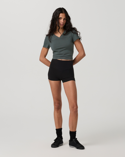 Short Sleeve Tuvalu Double V Neck - US 3011