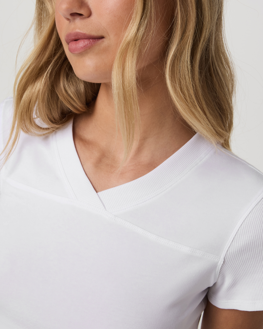 Short Sleeve Tuvalu Double V Neck - US 8228