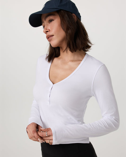 Long Sleeve Tuvalu Henley - US 7036