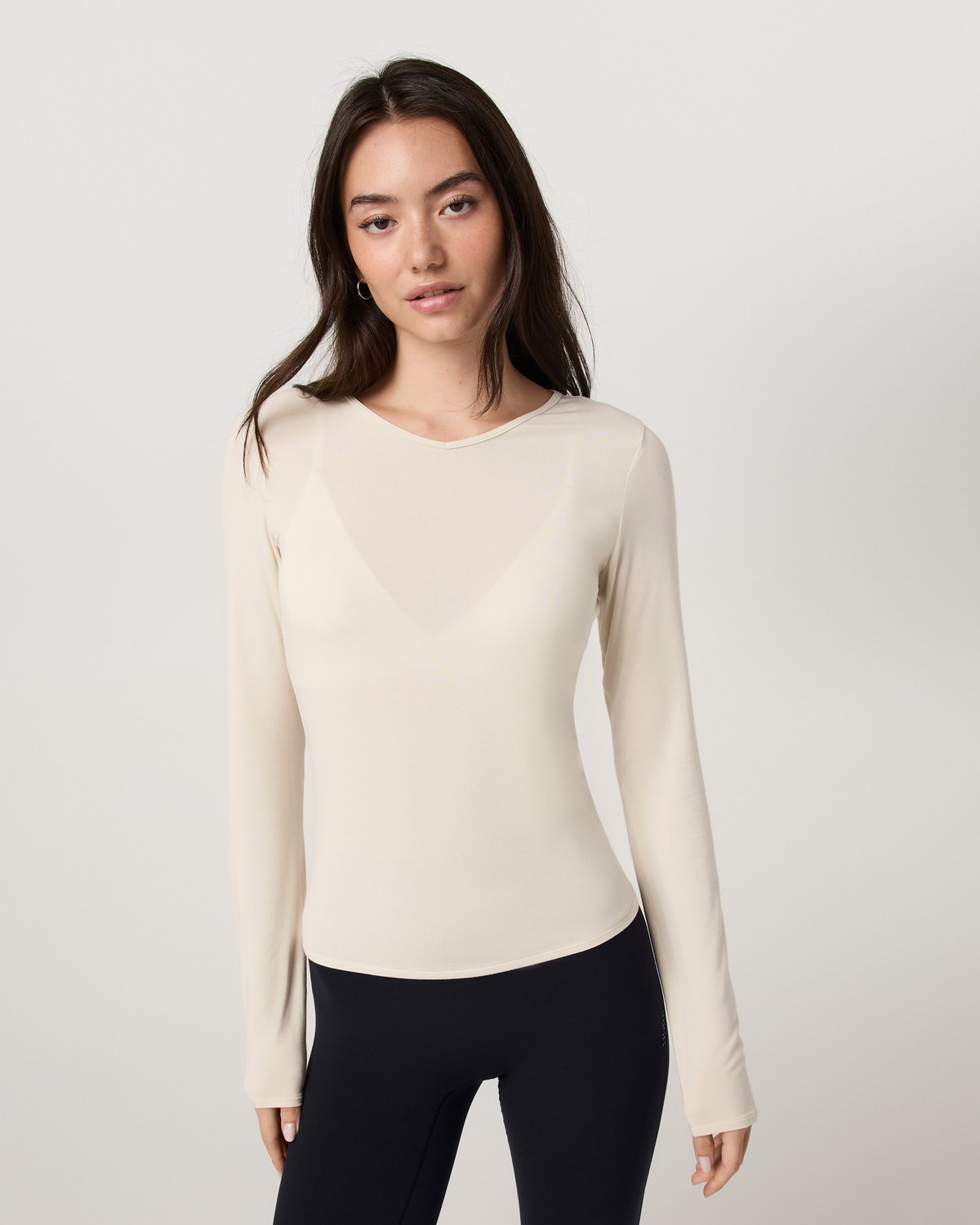 Long Sleeve Modal Top - US 6410
