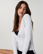 Long Sleeve Halo Wrap Top - US 7491