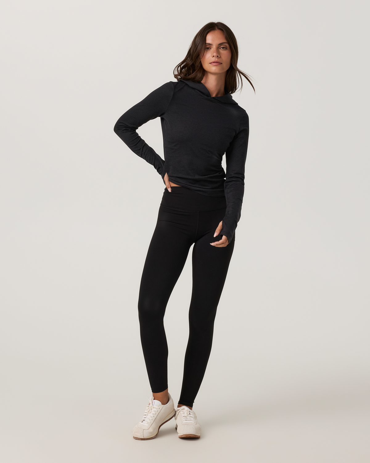 Long Sleeve Halo Fitted Hoodie - US 2244