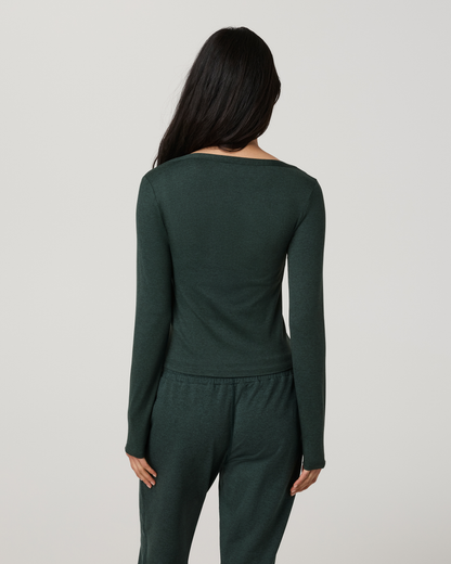 Long Sleeve Halo V-Neck Cardigan - US 5313