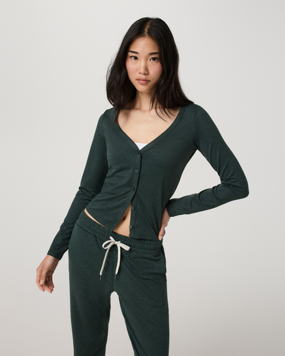 Long Sleeve Halo V-Neck Cardigan - US 5313