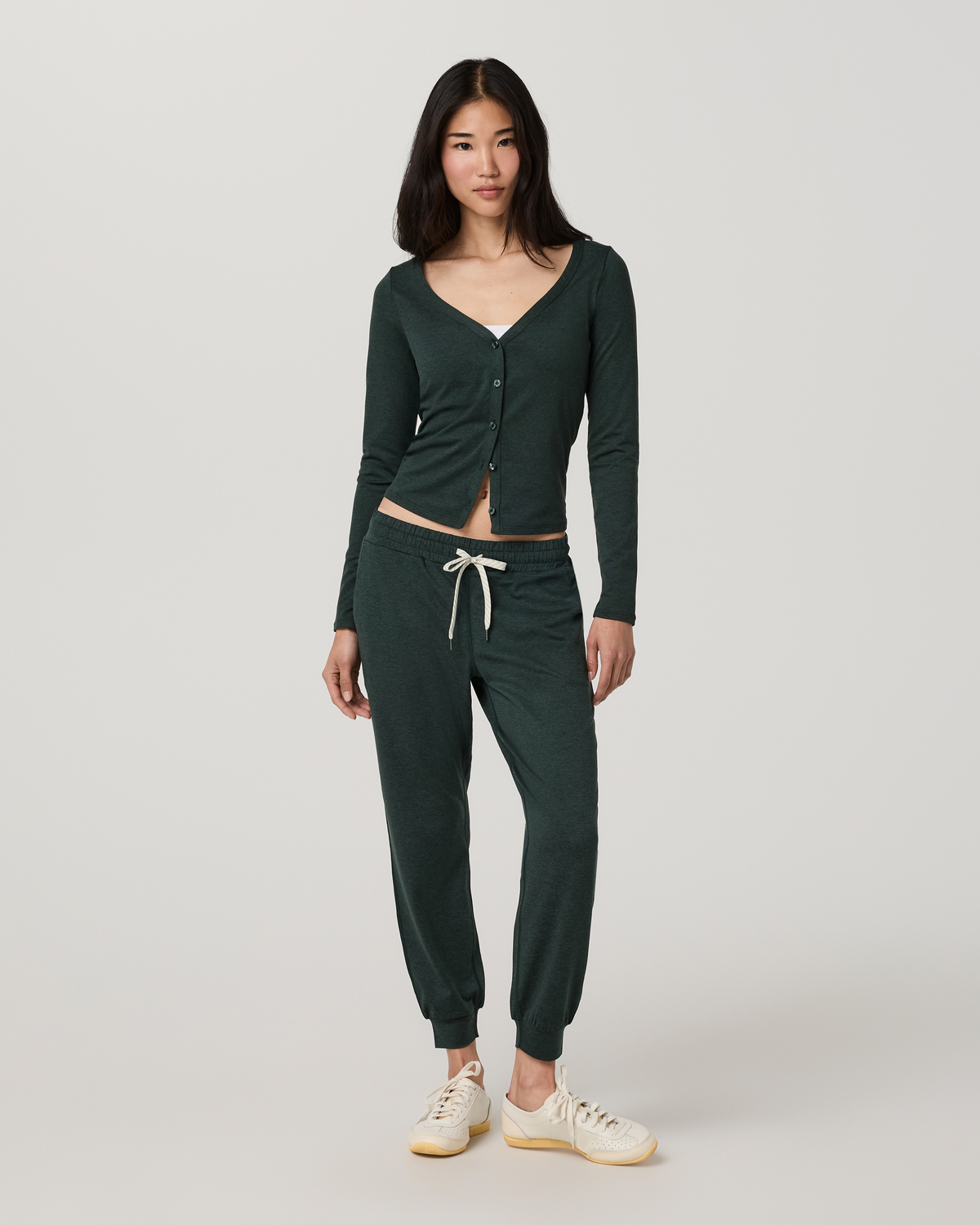 Long Sleeve Halo V-Neck Cardigan - US 5313